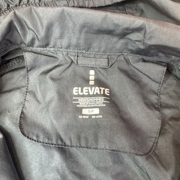 Elevate Men's Lightweight Windbreaker Jacket, XL,‎ Black Hooded Embroidered - Picture 6 of 10
